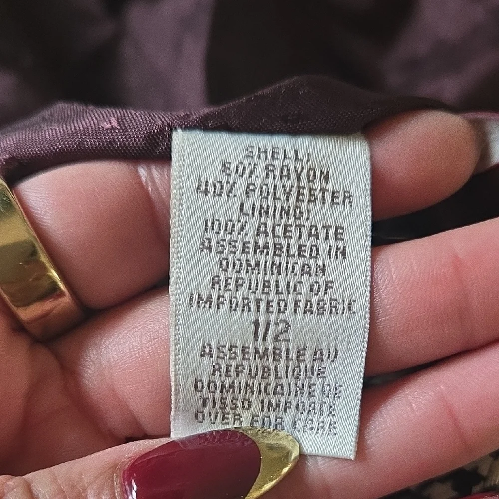 Vintage Express Brown Cream Houndstooth Cropped Tailored Jacket 90s Y2K Academia - Picture 7 of 7